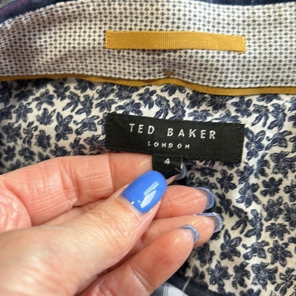 Ted Baker London Top Men Dogud Modern Slim Fit Plaid Sport Shirt Large - Picture 9 of 12